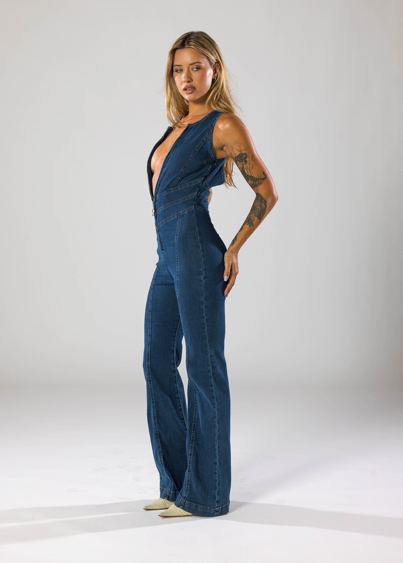 Trendy Denim Jumpsuit