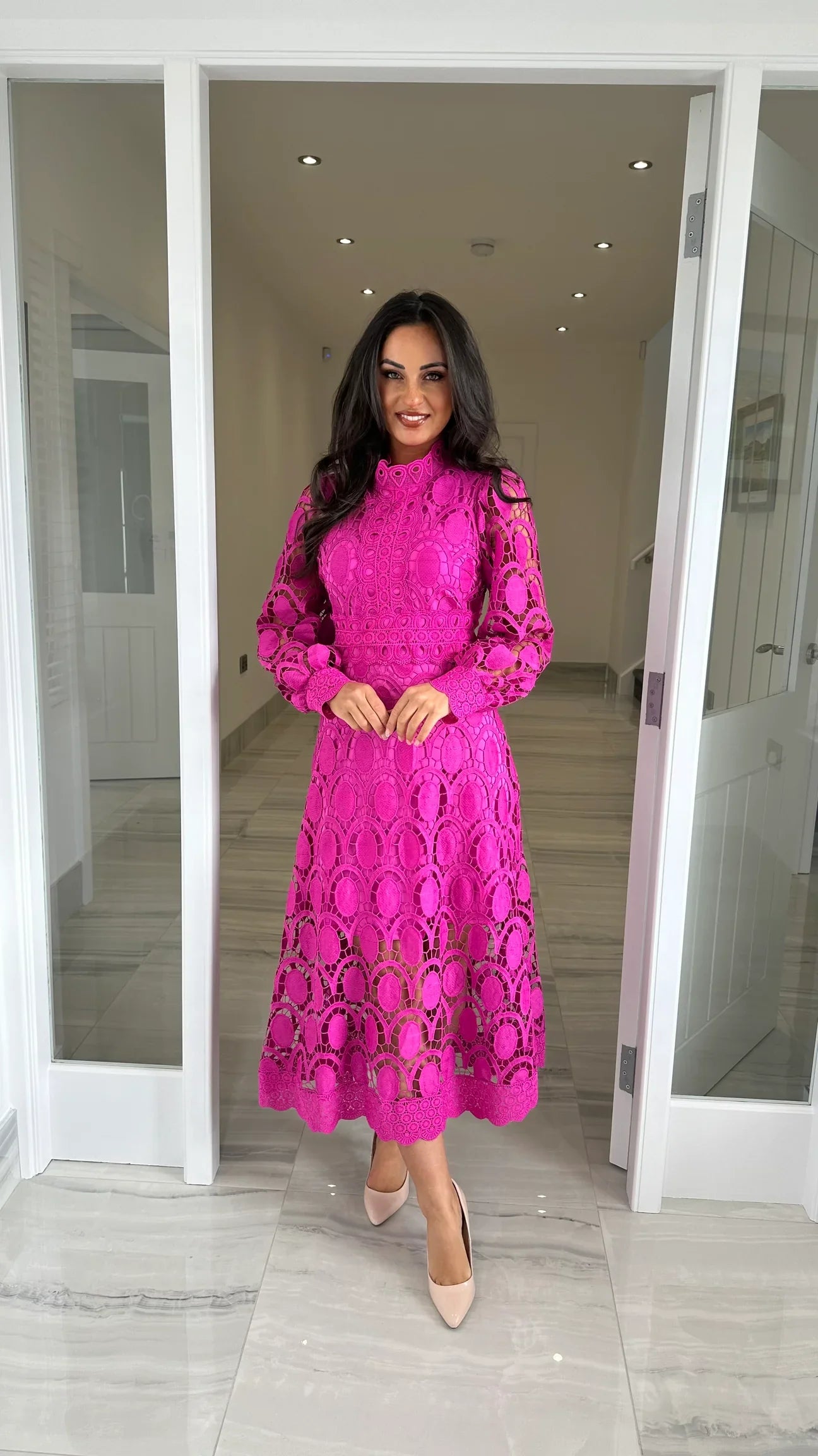 Romantic Elegance Midi Dress