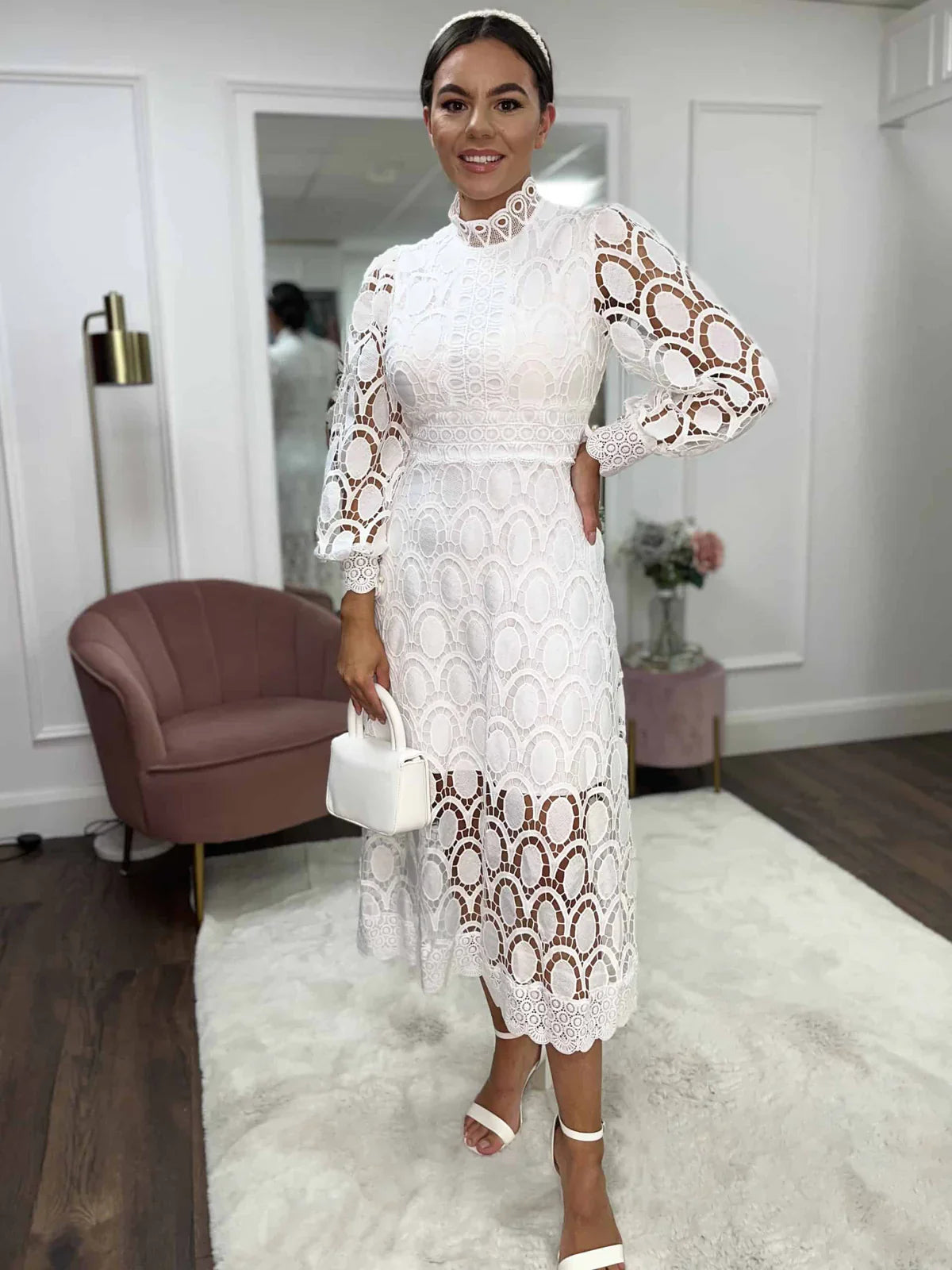 Romantic Elegance Midi Dress